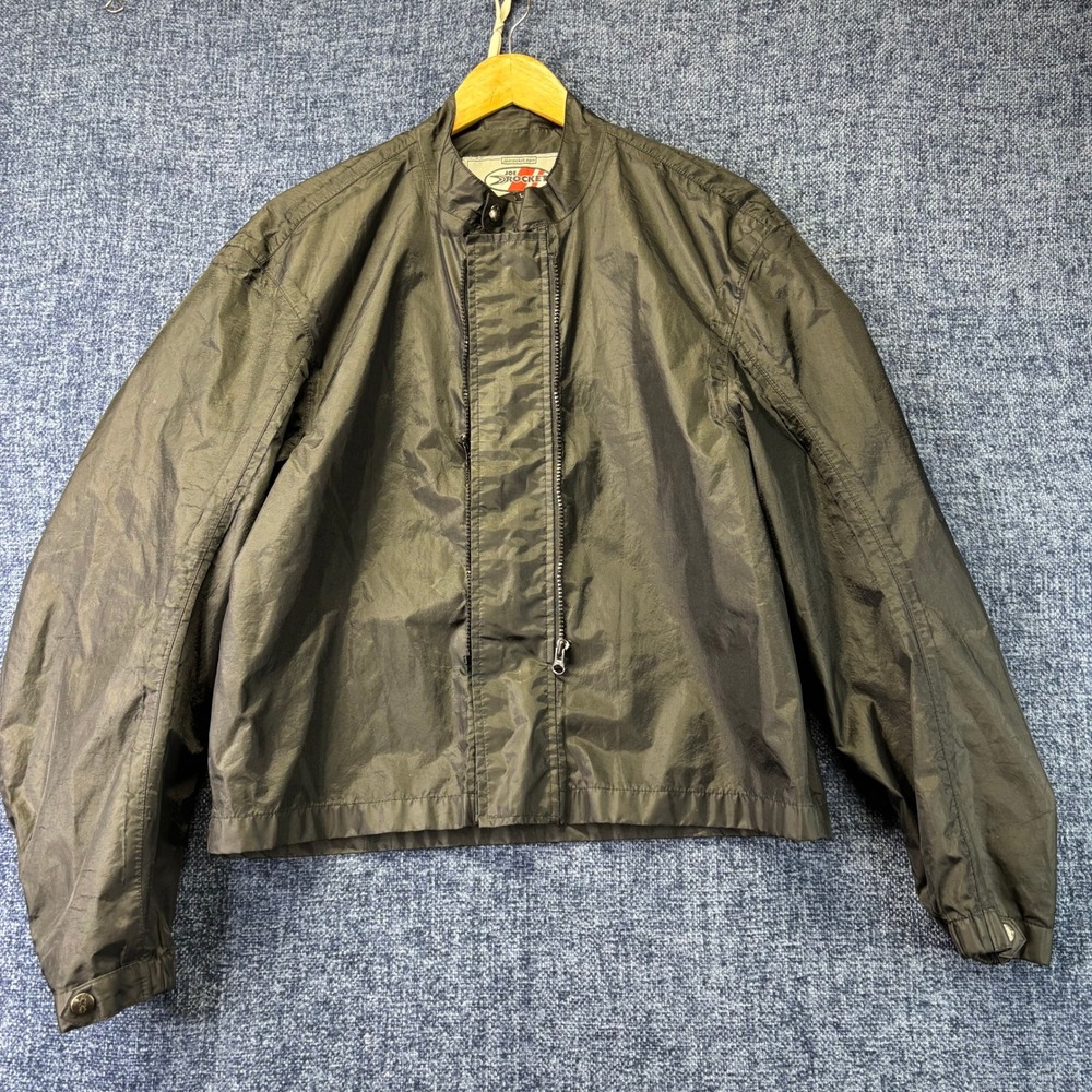 Joe Rocket Jacket Mens Large Black Polyester Regular Fit Moto Windbreaker Lined